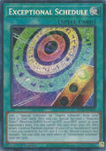 Exceptional Schedule - BLZD-EN054 - Secret Rare - 1st Edition
