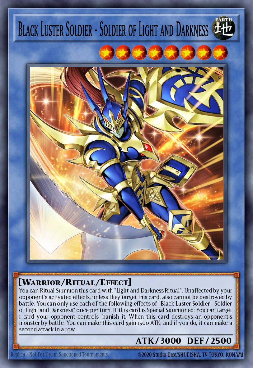 Black Luster Soldier - Soldier of Light and Darkness - CORI-EN028 - Secret Rare - 1st Edition