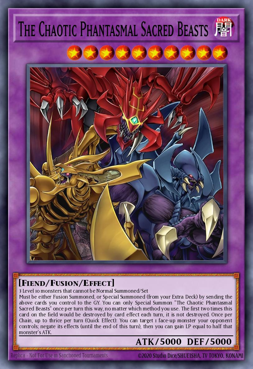 The Chaotic Phantasmal Sacred Beasts - CORI-EN029 - Secret Rare - 1st Edition